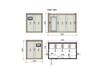Duş Konteyner KW4 230X400