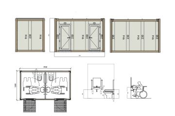 Engelli WC Konteyner K2001 